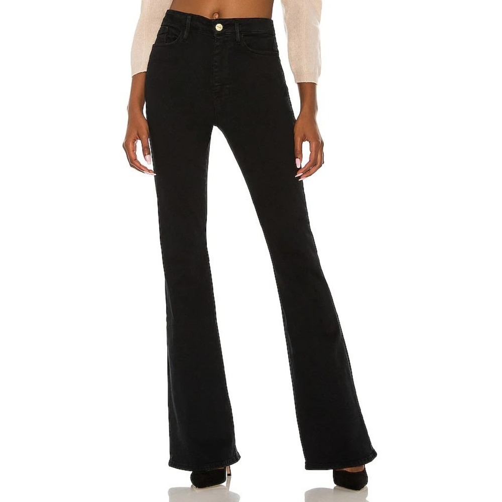 FRAME $238 Women's Le One Flare High Rise Super Strech Jeans in Larsen
